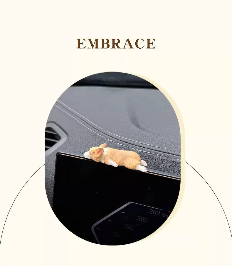 "Corgi" Healing Car Ornaments Cute Car Decoration Gift Car Cartoon Accessories Desktop Console