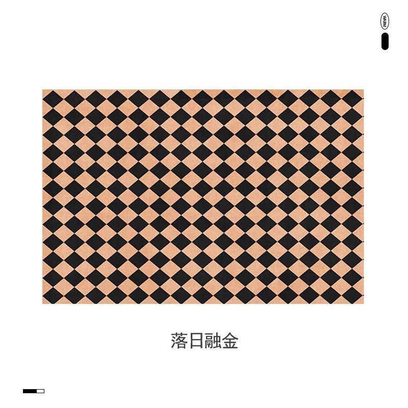 レトロなフレンチスタイルのリビングルームカーペット、アンティークスタイル、新しいスタイル、軽い高級感、ハイエンドのソファコーヒーテーブル、洗濯不要、拭き取り可能な厚みのあるフロアマット|undefined