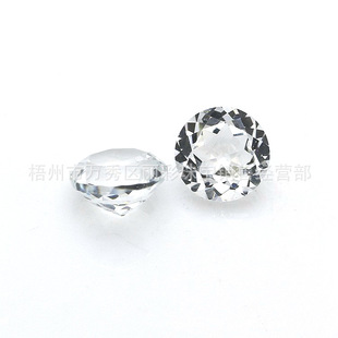 Natural white topaz Round 1-3mm bare stone manufacturers wholesale high quality white topaz high temperature resistant wax inlay
