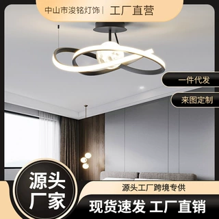 2023年新款感现代简约极简创意月球灯主卧房间主灯卧室吸顶灯