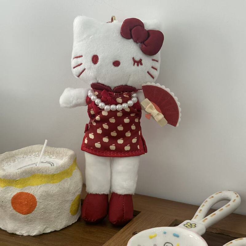 粉色千金小香风裙子白皮美女长腿Kitty挂件高级精致包包挂饰礼物|undefined