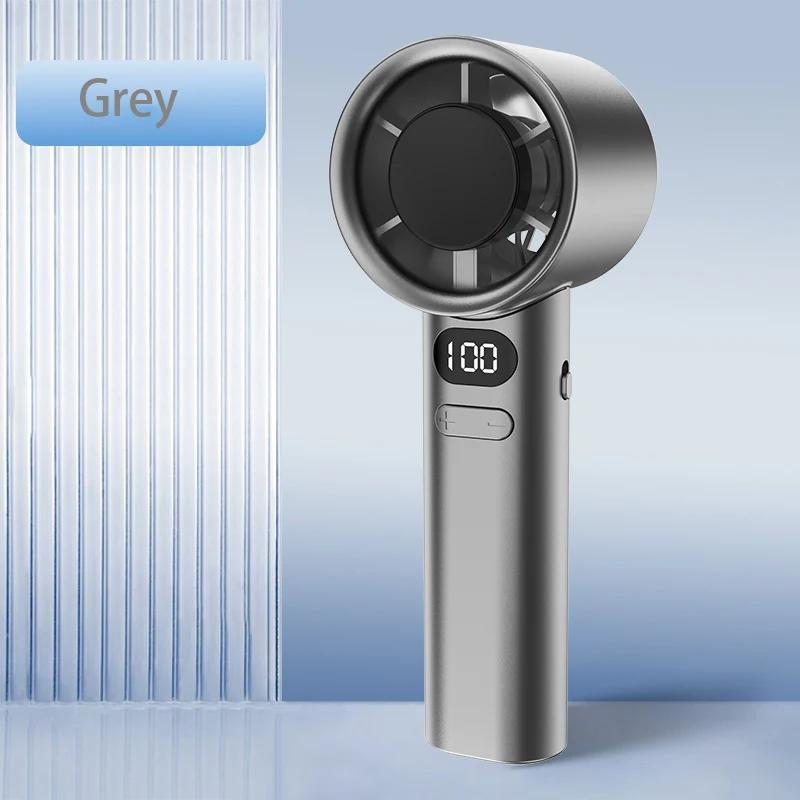 Comercio exterior transfronterizo, ventilador de mano explosivo del sudeste asiático, pantalla digital, gran viento, mini ventilador portátil al aire libre