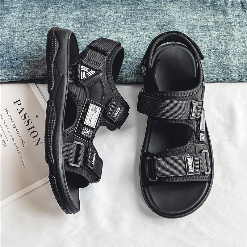 Sandalias para hombre verano nuevo estilo transpirable conducción exterior deportes ocio zapatos de playa antideslizantes resistentes al desgaste zapatillas ligeras y cómodas