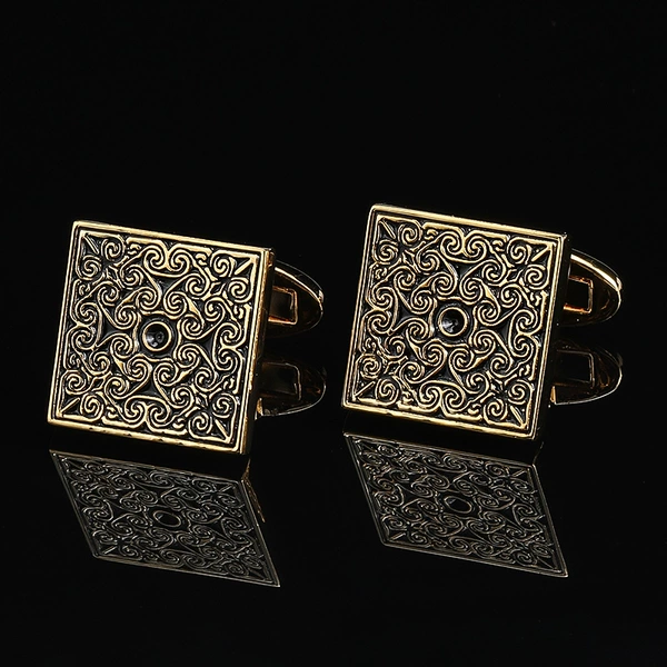 [金色祥云袖扣【铜胚】]