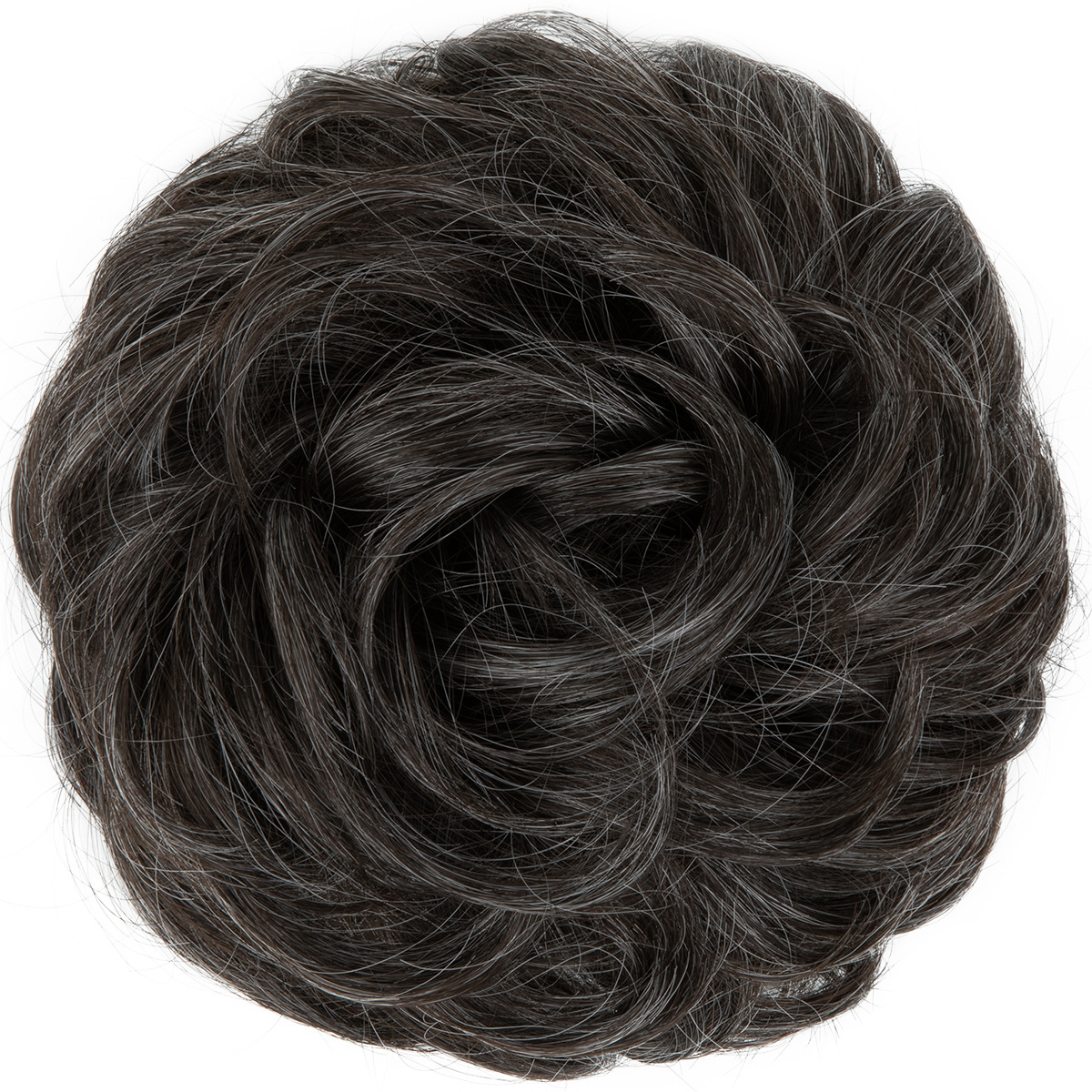 Moño de Cabello Sintético para Mujer de Fibra de Alta Temperatura, Efecto Natural
