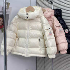 儿童羽绒服加厚M家同款2025冬装新款白鸭绒男女童中大童短款外套