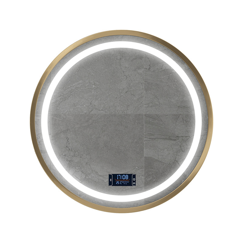 Espejo de baño de aleación de aluminio colgado en la pared espejo de baño inteligente espejo de baño de hotel espejo de maquillaje LED espejo inteligente HD