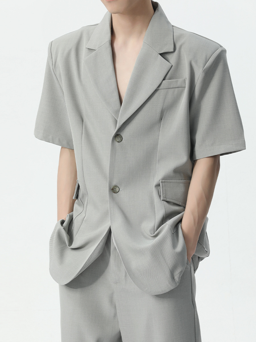 MTLCLOTHES Hombres| 2024 primavera nuevos productos de alta calidad elegante contorno temperamento pantalones de siete puntos de dos piezas de moda