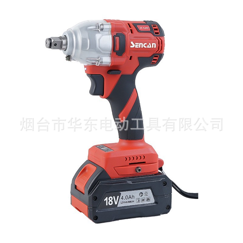 Fábrica al por mayor Shenchuan recargable pistola de aire grande rack de reparación de automóviles sin escobillas de impacto de litio par eléctrico llave eléctrica