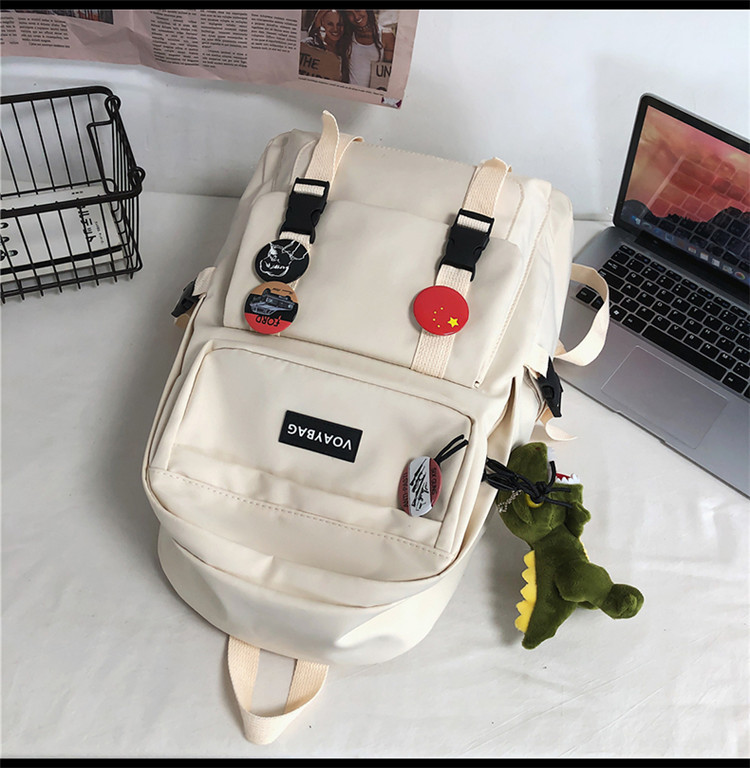 Schoolbag Female Korean Harajuku Ulzzang High School Student Backpack Junior High School Student Large Capacity College Style Ins Backpackpicture27