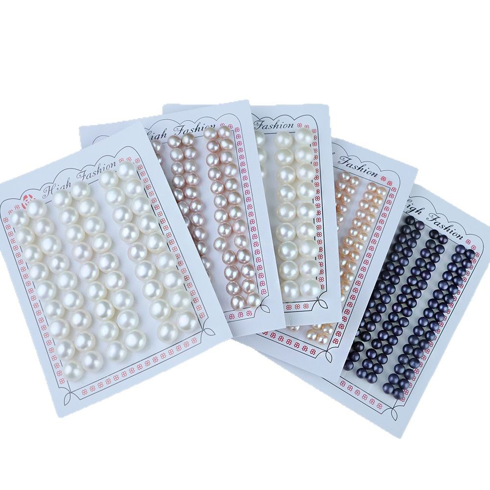 諸真珠天然淡水パンビーズ半穴マントー散珠ピアス裸玉ブレスレットアクセサリー卸売り