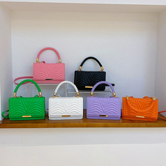 菱格小眾設計包包女2023春夏新潮時尚百搭斜挎包單肩手提小方包