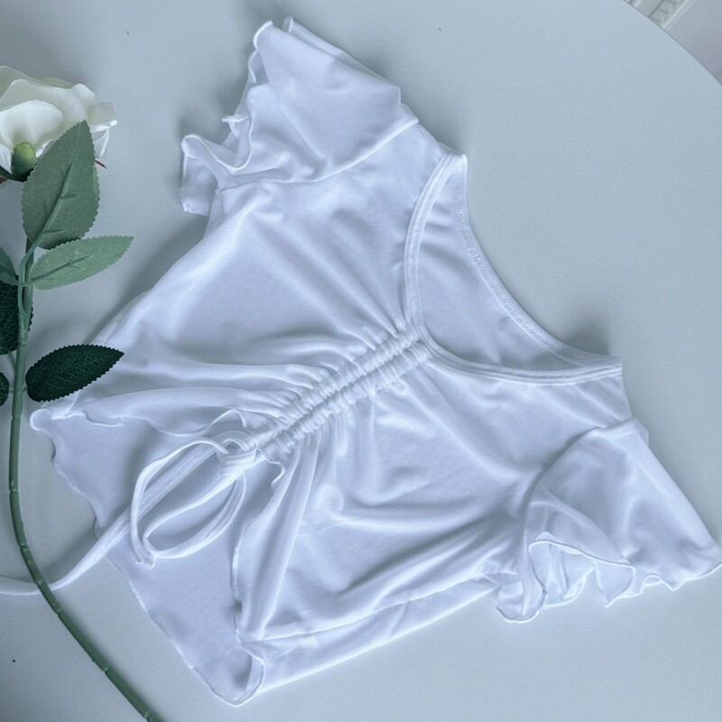 Children's Dance Practice Shawl Top Summer Girls' Mesh Jacket Gauze Ballet Vest Blouse with Bow