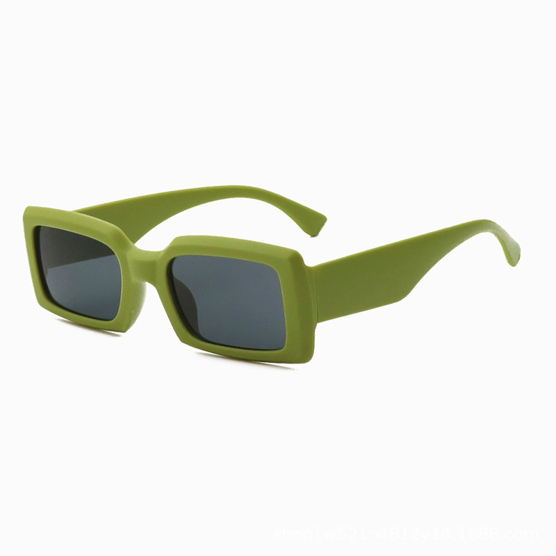 Solid Color Pattern Basic Simple Style Solid Color Ac UV400 Protection Square Full Frame Women's Sunglasses