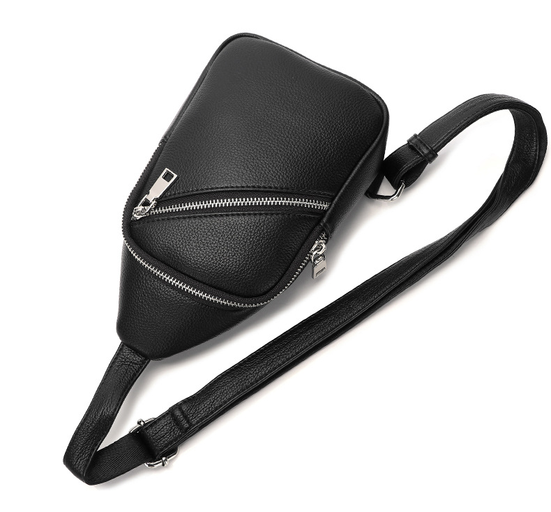 Men's Streetwear Solid Color Pu Leather Waist Bags display picture 2