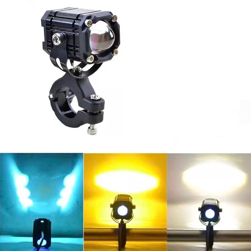 Motocicleta diabólica ojo de la luz de luz roja alta iluminación flash nuevo vehículo de batería de lente exterior todo en uno image 7