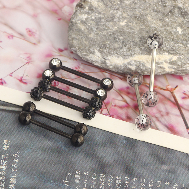 9g Weight Nipple Rings & Studs Classification Nipple Rings & Studs Piercing Type 1 Set Nipple Rings & Studs Simple Style Classic Style Color Block 304 Stainless Steel Plating Nipple Rings & Studs