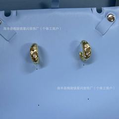 HEFANG何方鎏光星芒耳环银针耳钉耳饰女