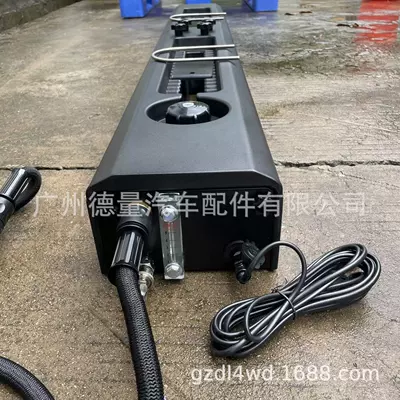 Adjustable Water Gun Installed, Roof box