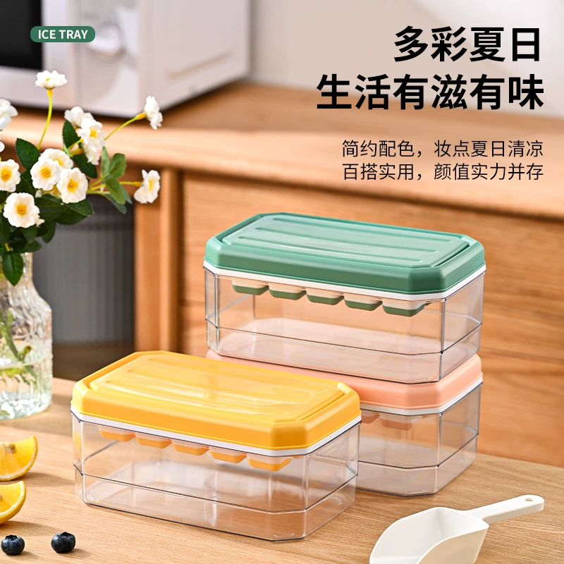 Ice cubes, mold, capacious food silicone