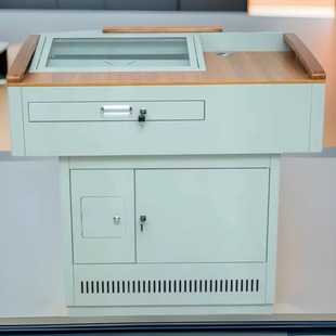Multimedia Podium Steel Multifunctional Lectern School Classroom Podium Central Console Teaching Desk and Chair Practical