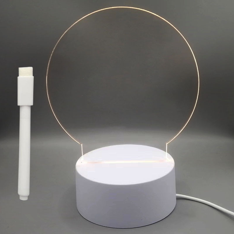 Especial transfronterizo para actividades festivas, mensajes escritos a mano de bricolaje, luces nocturnas en 3D, adornos acrílicos, regalos de ambiente junto a la cama