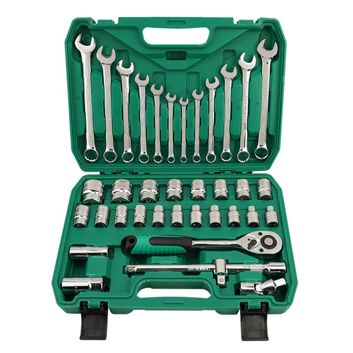 Car repair set includes 32-piece set of sockets, 37-piece set of socket wrenches, car repair tools, full set of auto repair tool kits