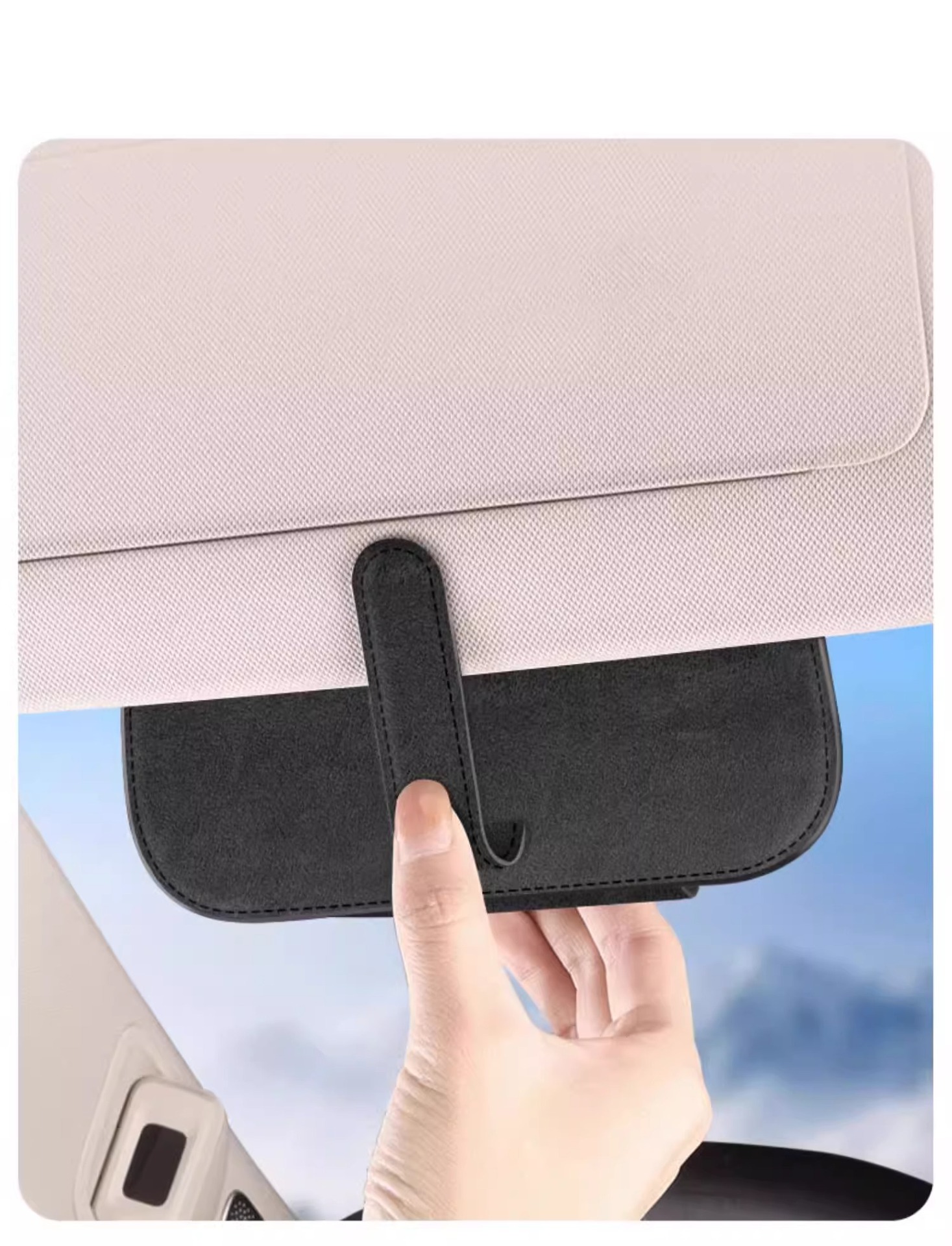 Car Glasses Holder Sun Visor Storage Box Sunglasses Holder Car Inner Driving Glasses Box Sunglasses Car Glasses Frame