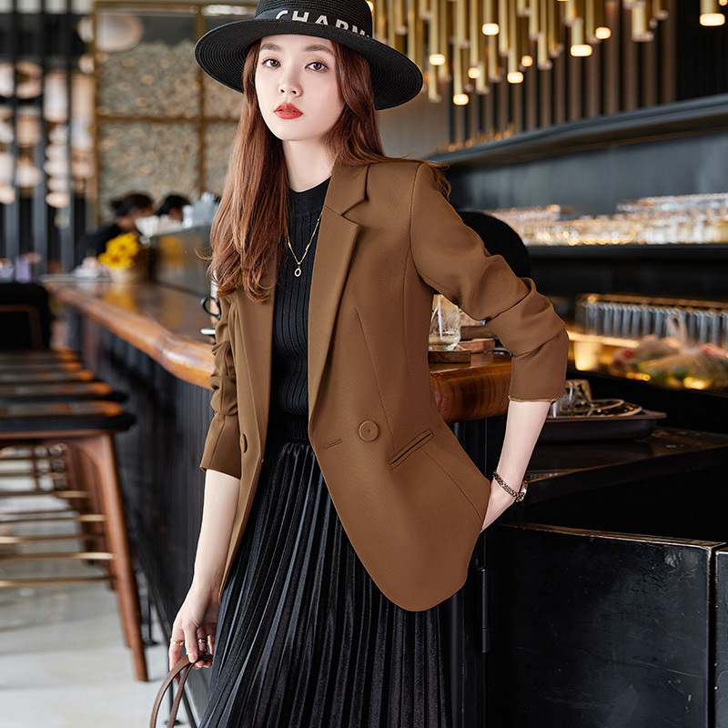 Black Blazer for Women, Spring and Autumn 2026 New Style, Casual, Petite, High-End, Slim Fit, Popular Women's Suit