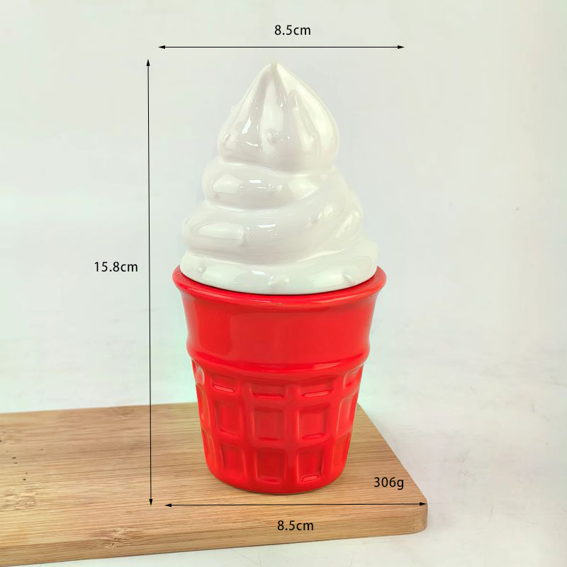 Taza de Cerámica de Helado de Porcelana Blanca Resistente al Calor para Oficina y Hogar image 5