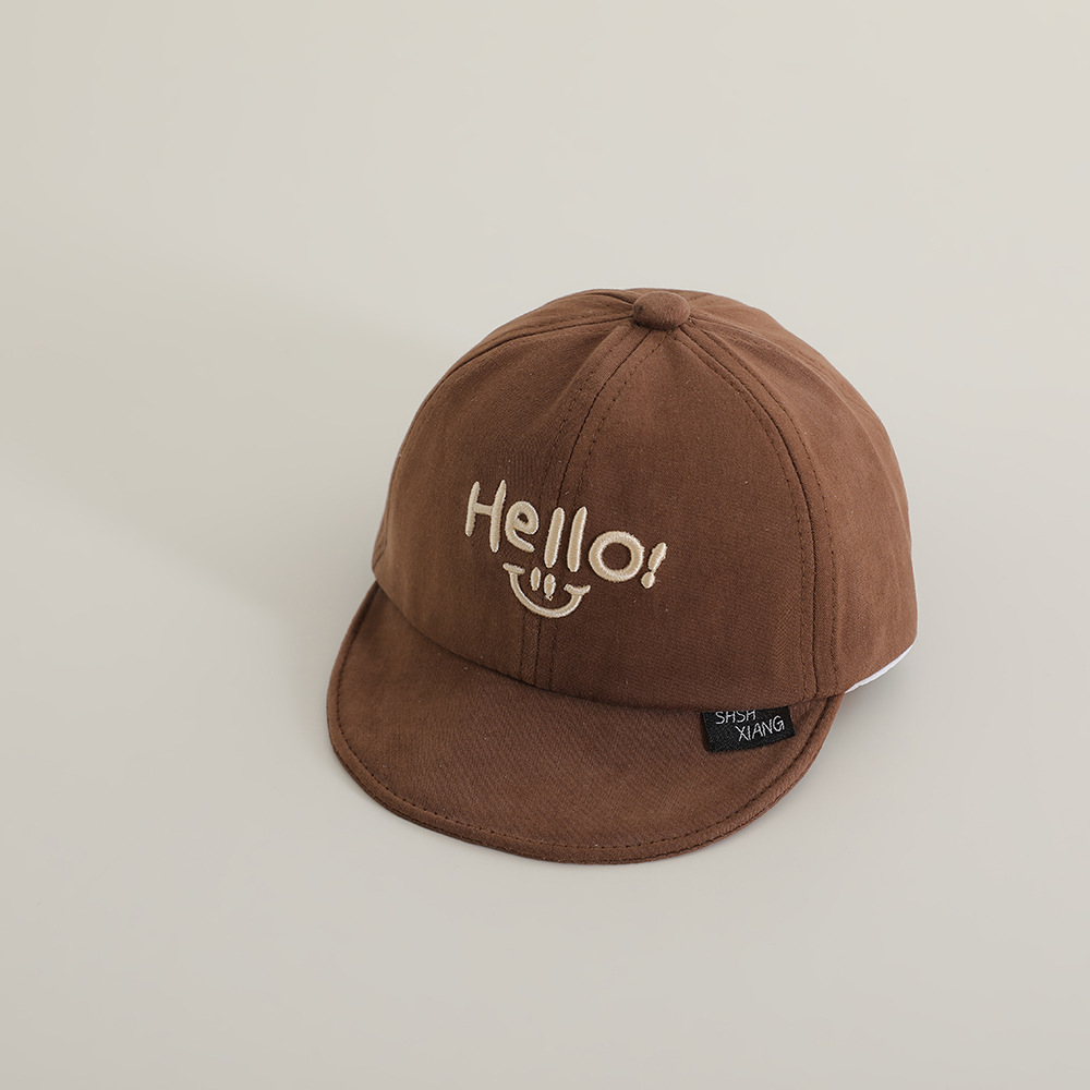 Hello Sen Sombrero de bebé primavera y otoño blando gorra de lengua gorra para bebés delgada sombrero de sombrero de béisbol