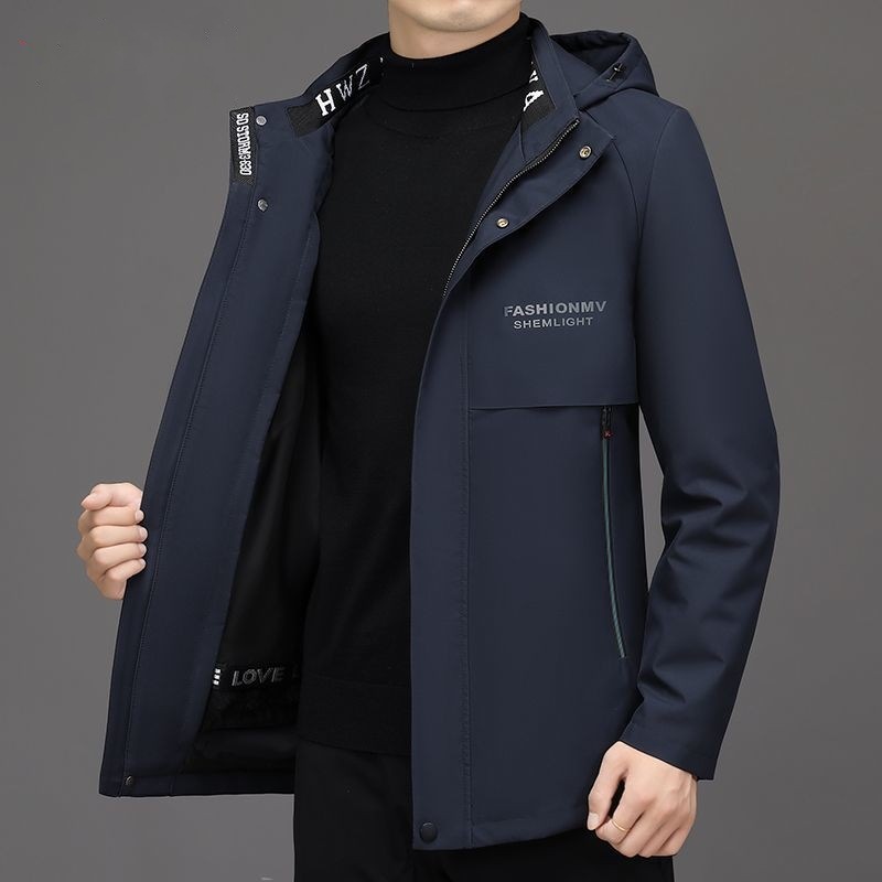 Blue and black liner