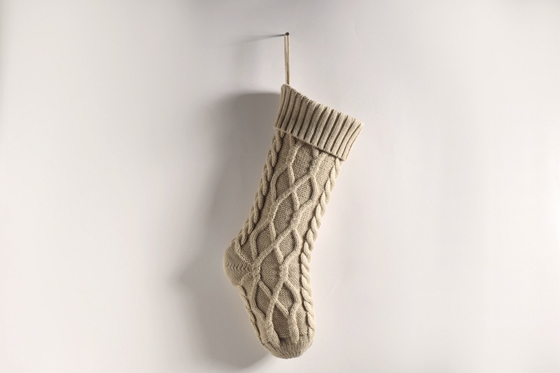 Forniture per ciondoli decorativi in filato da regalo fai da te lavorate a maglia, grande sacchetto per caramelle, doppio set di calzini di Natale a forma di diamante_voghion.com