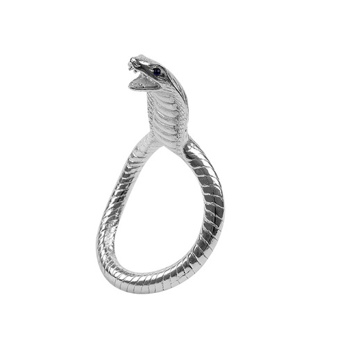 Zinc Alloy Snake-Head Locking Ring, Scrotal Weighted Ring, Bondage Accessory – Metal Ring for Men's Adult Entertainment Products, Drop Shipping Available