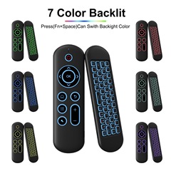 M5 カラーライトスマートセットトップボックスプロジェクターコンピュータテレビリモコン 2.4 グラム Bluetooth デュアルモード音声リモコンキーボード