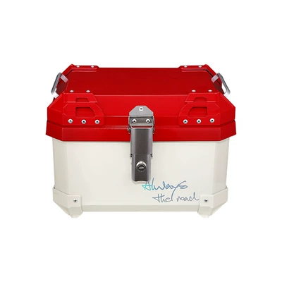 Honda LA125 special motorcycle trunk scooter electric large universal non-aluminum alloy trunk (Motorcycle trunk) - mt36-goddess-red-backrest-lining