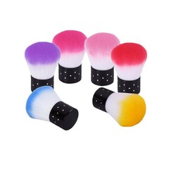 ネイルポリッシュダストブラシカラフルなポータブル爪星ドリル粉塵洗浄ブラシ頬紅ブラシ化粧ブラシ現物卸売り
