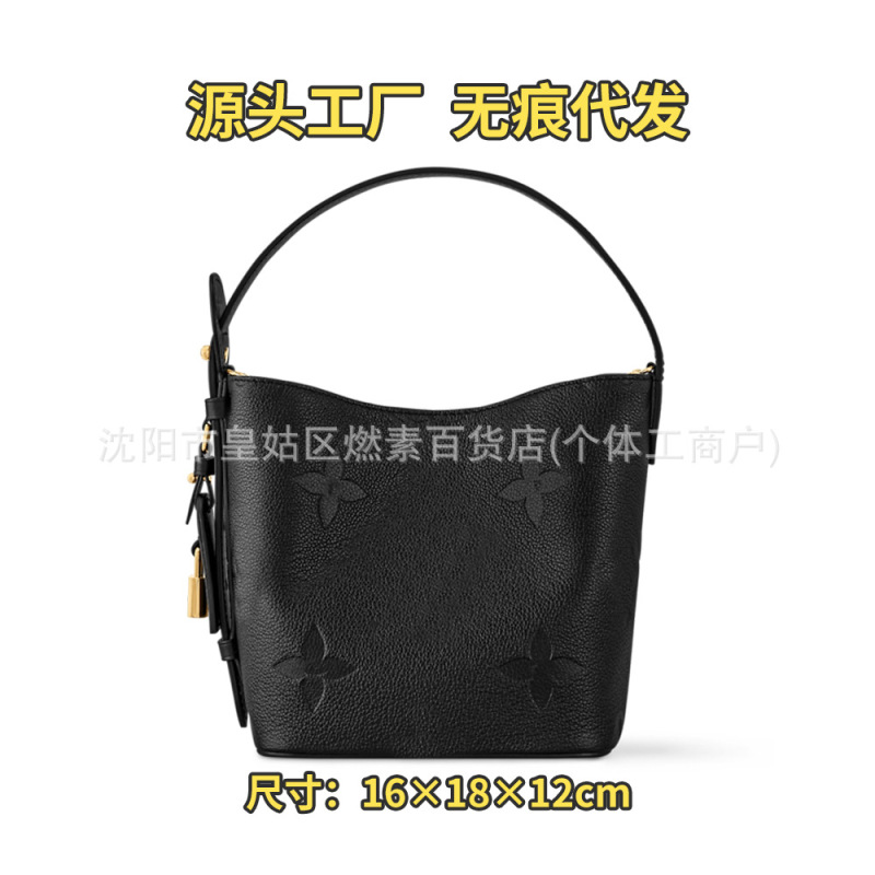 包包女2025新款水桶包新款bb包中包内衬拉链袋收纳撑大容量单肩包|undefined