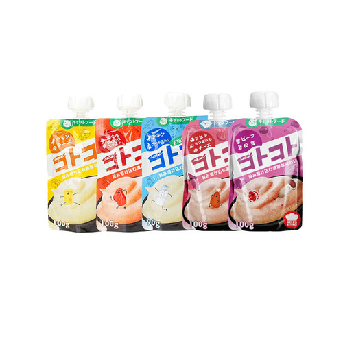 Japanese Hell's Kitchen Gulu Sauce Cat Snacks Wet Food Minced Meat Pet Snacks