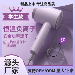 Portable folding hair dryer hotel hair dryer student dormitory does not trip mute quick drying hair care hair dryer