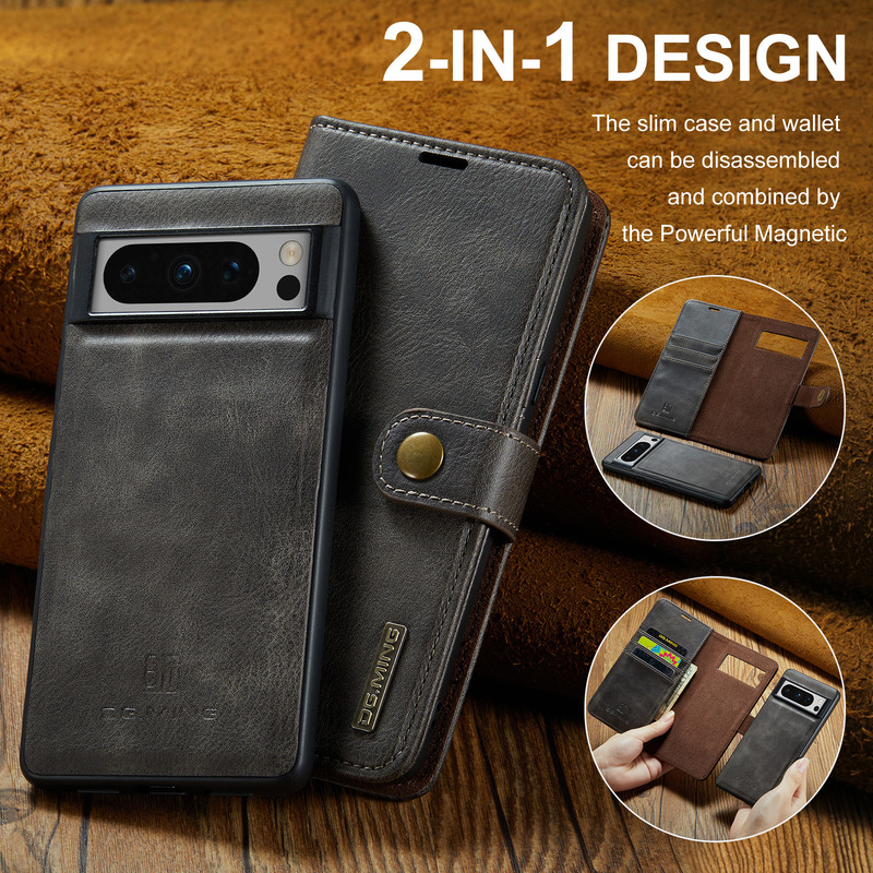 Applicable to Google Pixel 8 Pro two-in-one split leather case Pixel 8 magnetic phone case wallet protective case Applicable to Google Pixel 8 Pro two-in-one split leather case Pixel 8 magnetic phone case wallet protective case