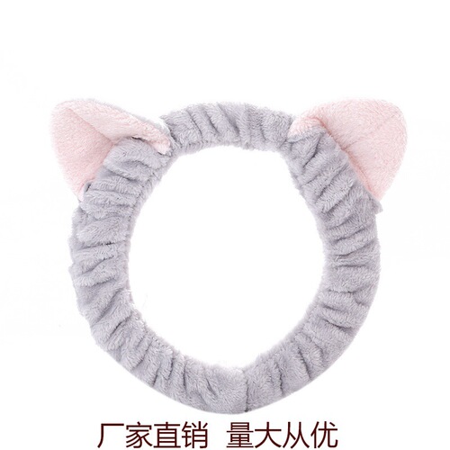 网红发卡头巾女头饰发带韩国可爱简约敷面膜束发带绑头套洗脸