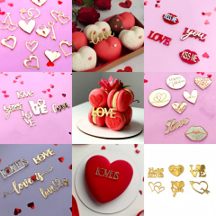 国境を越えたins風バレンタインデーアクリルケーキ装飾love紙コップケーキ装飾愛アクリル装飾
