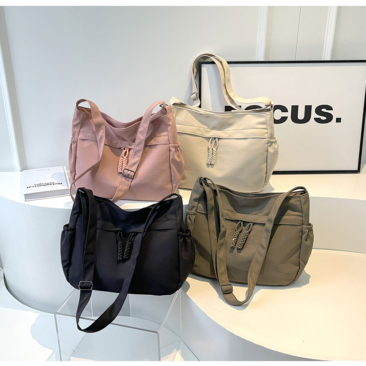 Schoudertas voor dames, grote canvas tote tas voor onderweg_voghion.com