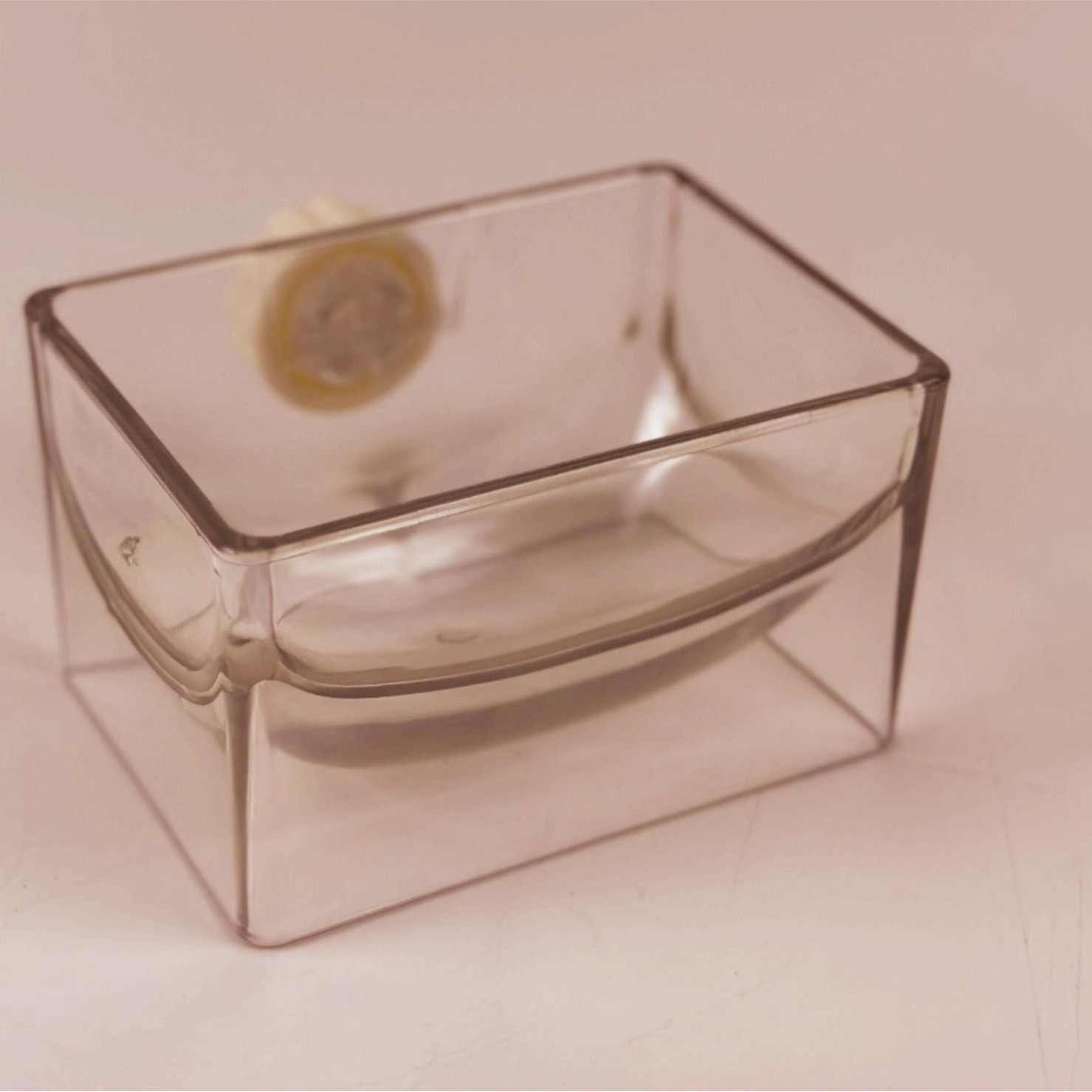 Conejo nuevo tipo cuenca de cristal transparente anti-moldura, resistencia a la mordida y anti-voltar cuenca multifuncional
