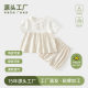 Girls' Baby Boneless Summer Infant Pure Cotton Western Style Short Sleeve Shorts Split Floral Two-piece Set for Outgoing suit