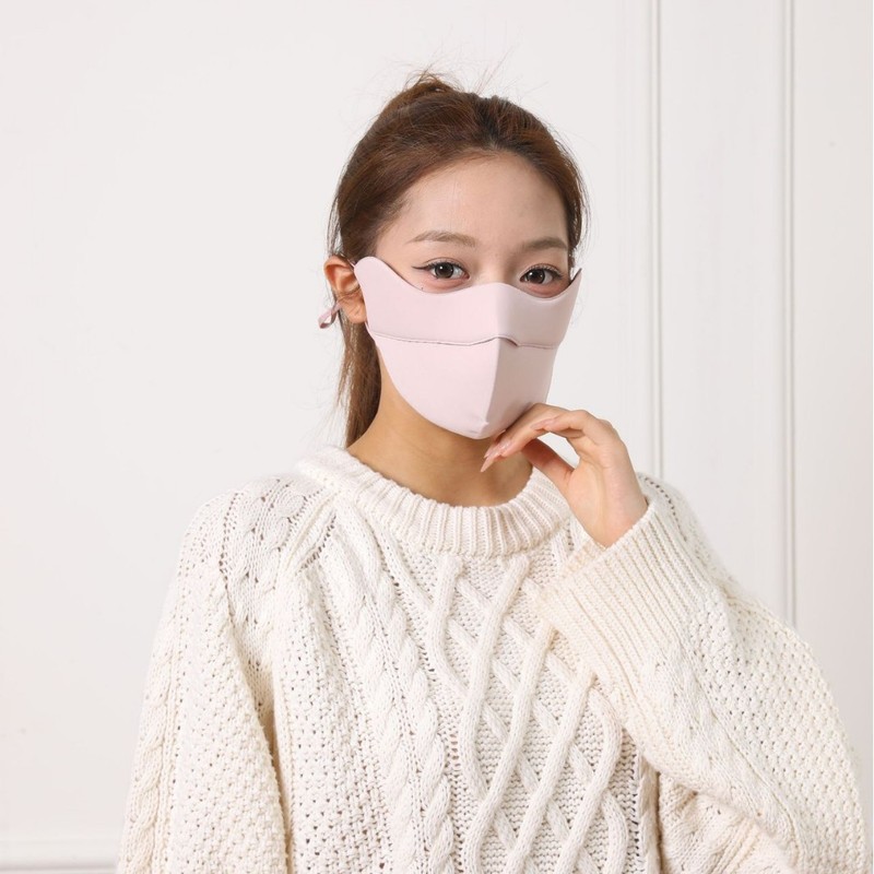 高颜值5D立体保暖口罩防风女可水洗秋冬款透气运动骑行防寒面罩|undefined