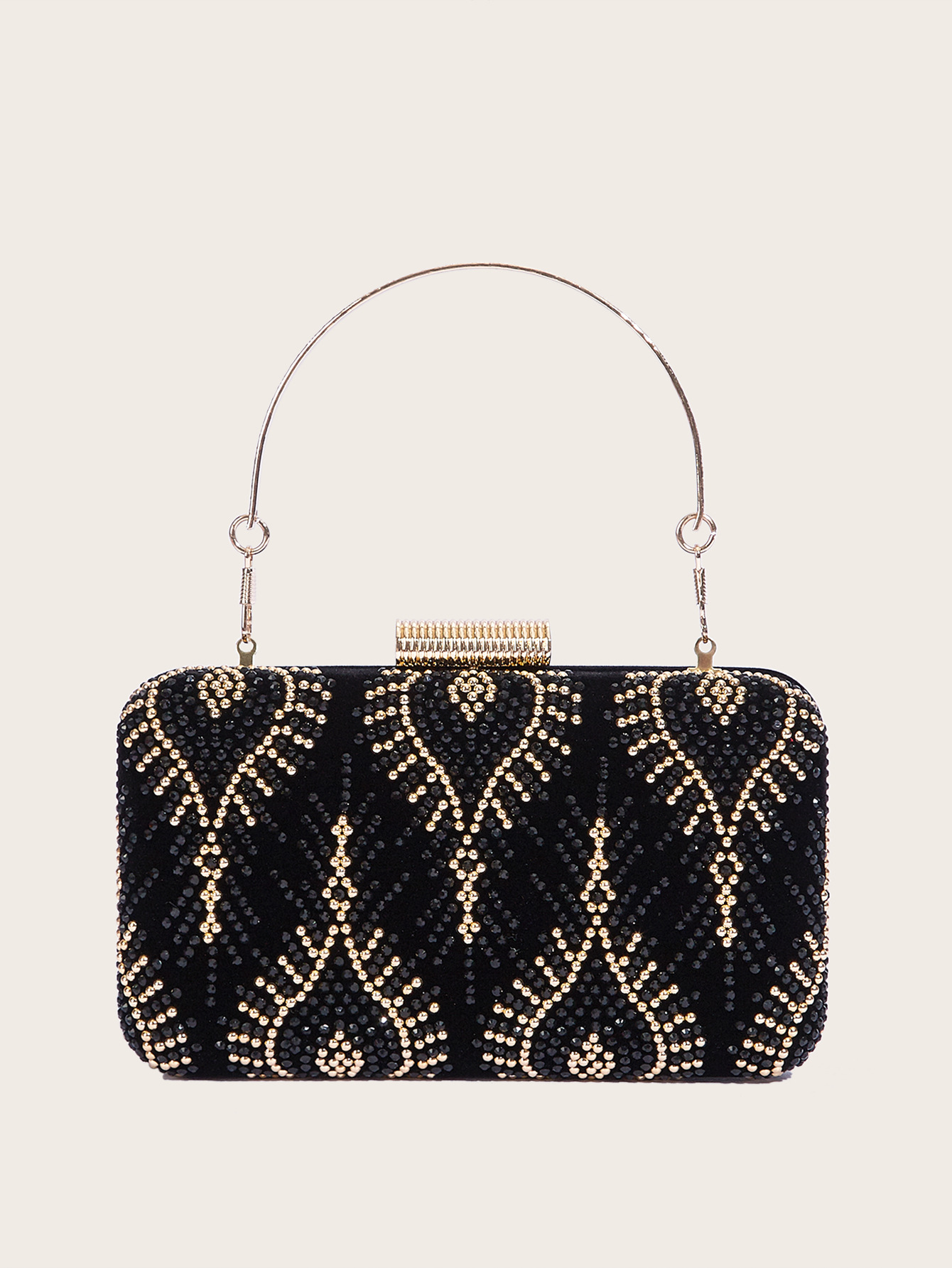 Glitzernde Damen Abendtasche Mit Strass - Elegante Clutch Tasche_voghion.com
