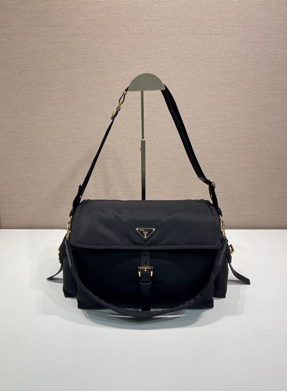 Prato Commuter P-Style Messenger Bag for Women, Single Shoulder Crossbody, Unisex Casual Nylon Fabric, 1Bd391