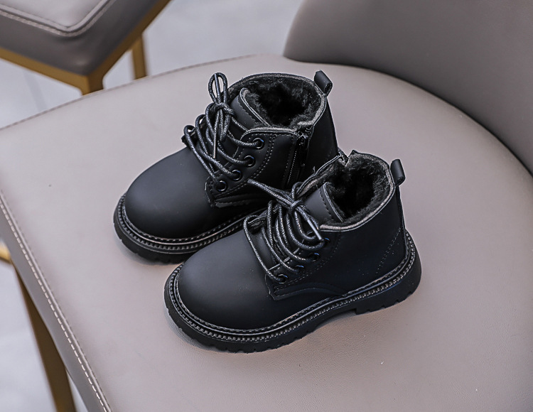 Bottines martin fourrées pour enfant chaussures hiver garçon_voghion.com